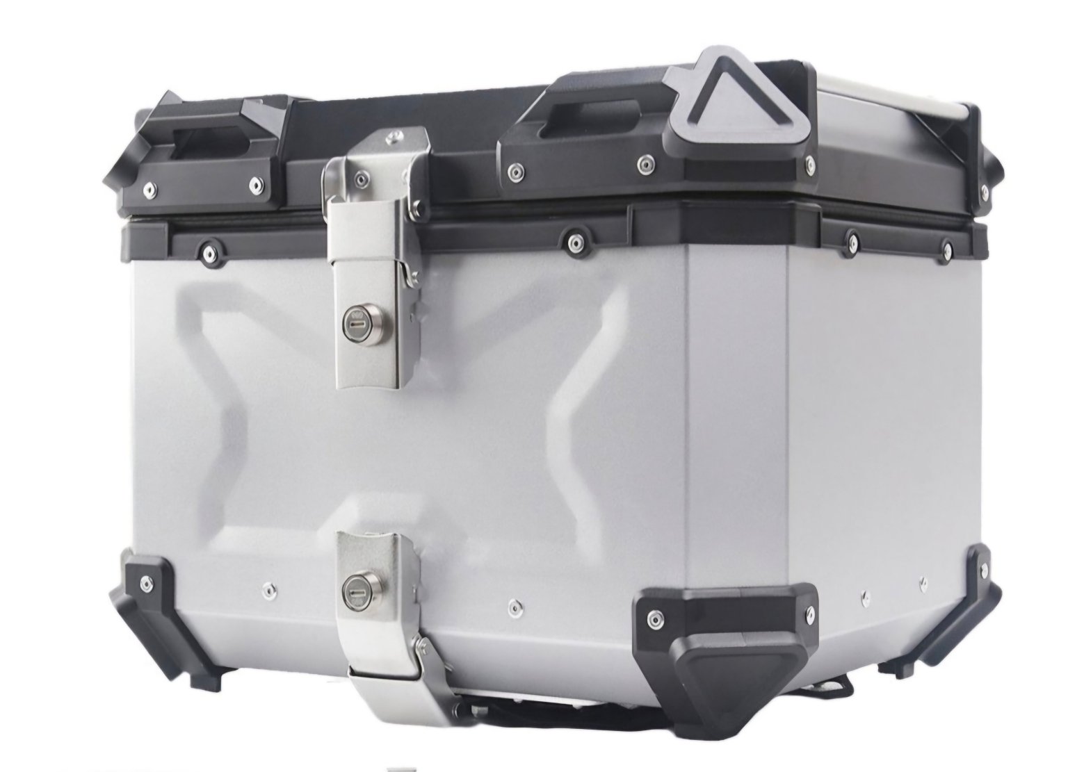 Aluminum Motorcycle Top Box Tail Case with Quick Release Base Plate Kit ...