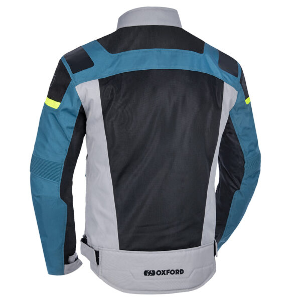 Oxford Dakar Dry2Dry Air MS Jacket Silver/Blue/Fluo - Image 3