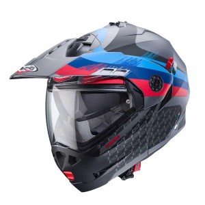 Helmet Caberg Tourmax X Sarabe Matt Gun Metal/Blue/Red