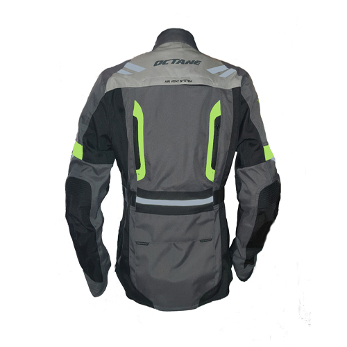 Octane Caroline Ladies Touring Jacket Grey Fluo - Image 3