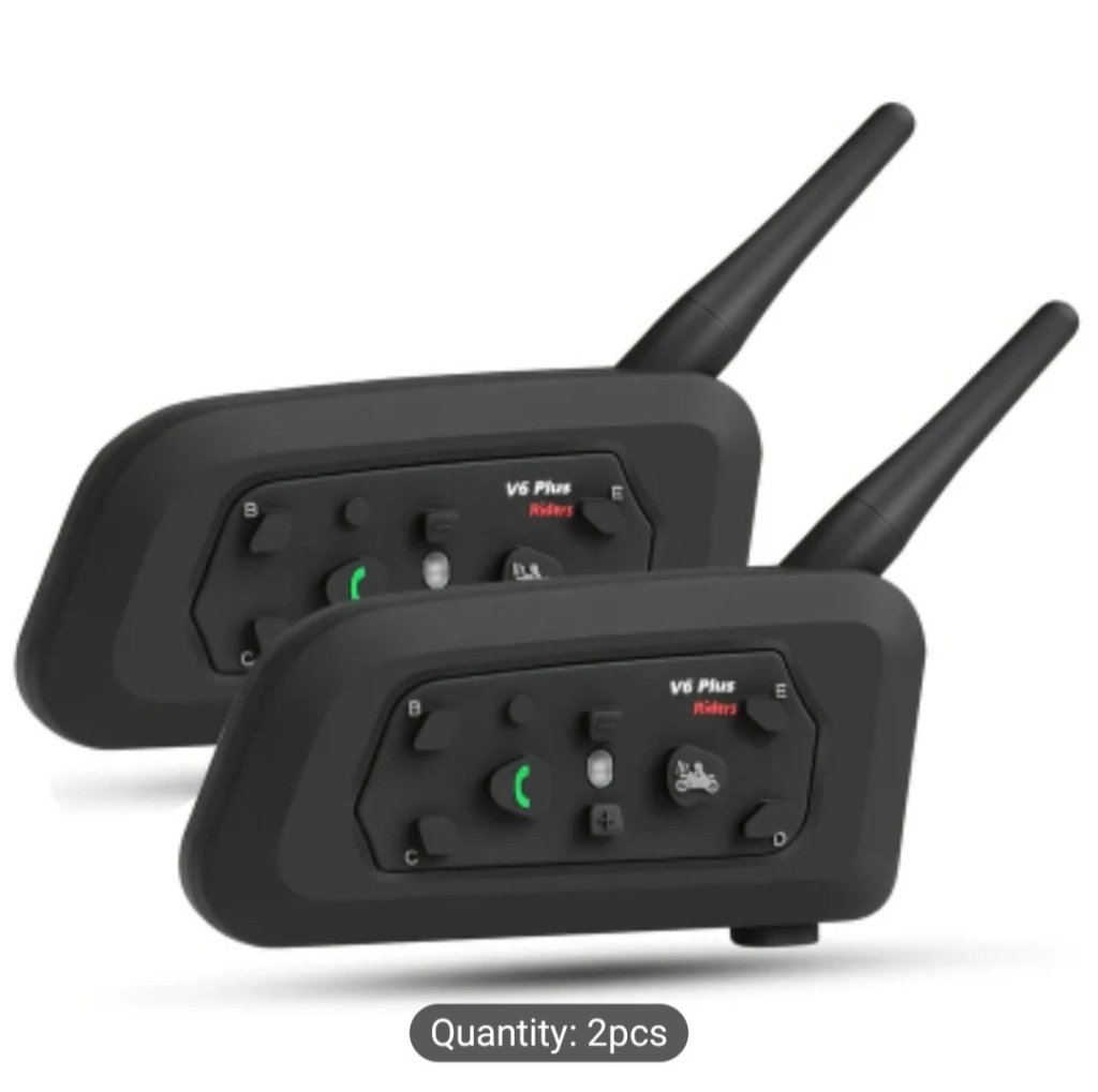 Motorcycle Helmet Intercom System- V6 Plus Helmet Intercom System Set