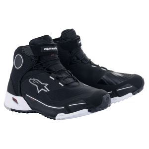 Alpinestars CR-X Drystar Riding Black/White Motorcycle Boots
