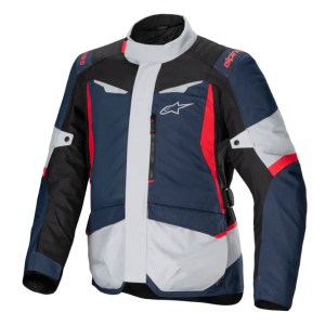 Motorcycle Jacket - Alpinestars ST-1 Waterproof Jacket Dark BlueBlackBright Red