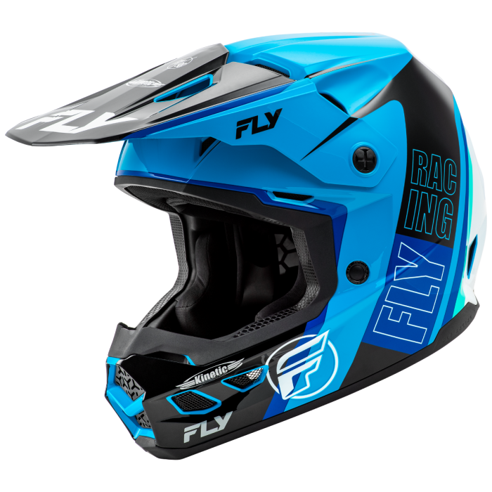 MX Helmet - Fly Kinetic Rally - Blue/Black/White
