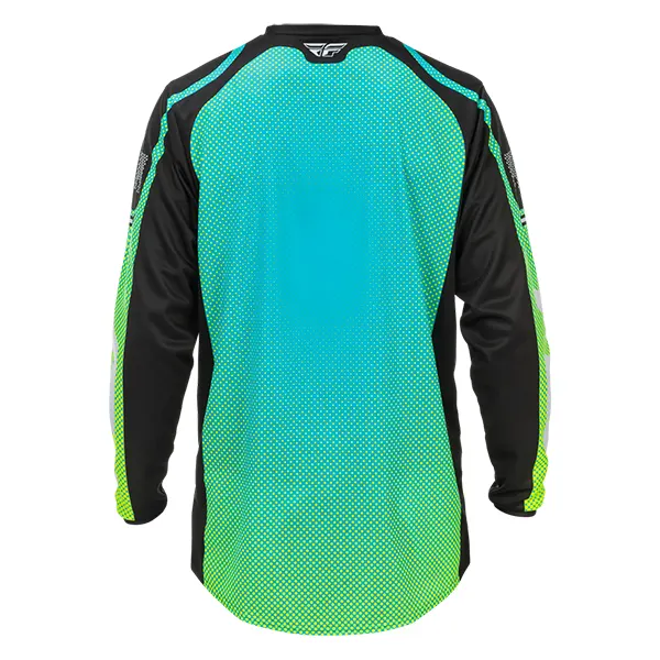 MX Jersey - Fly F-16 Jersey- AquaBlackWhite - Image 3