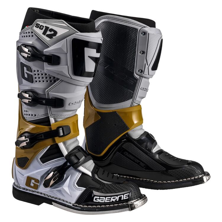 MX Boots - Gaerne SG 12 - GreyMagnesiumWhite