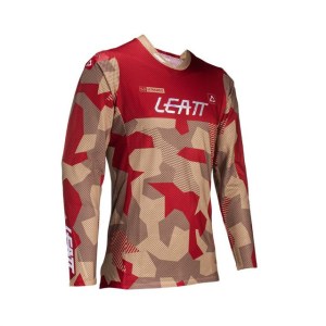 MX Jersey - Leatt 5.5 Ultraweld Moto Jersey- Rubystone