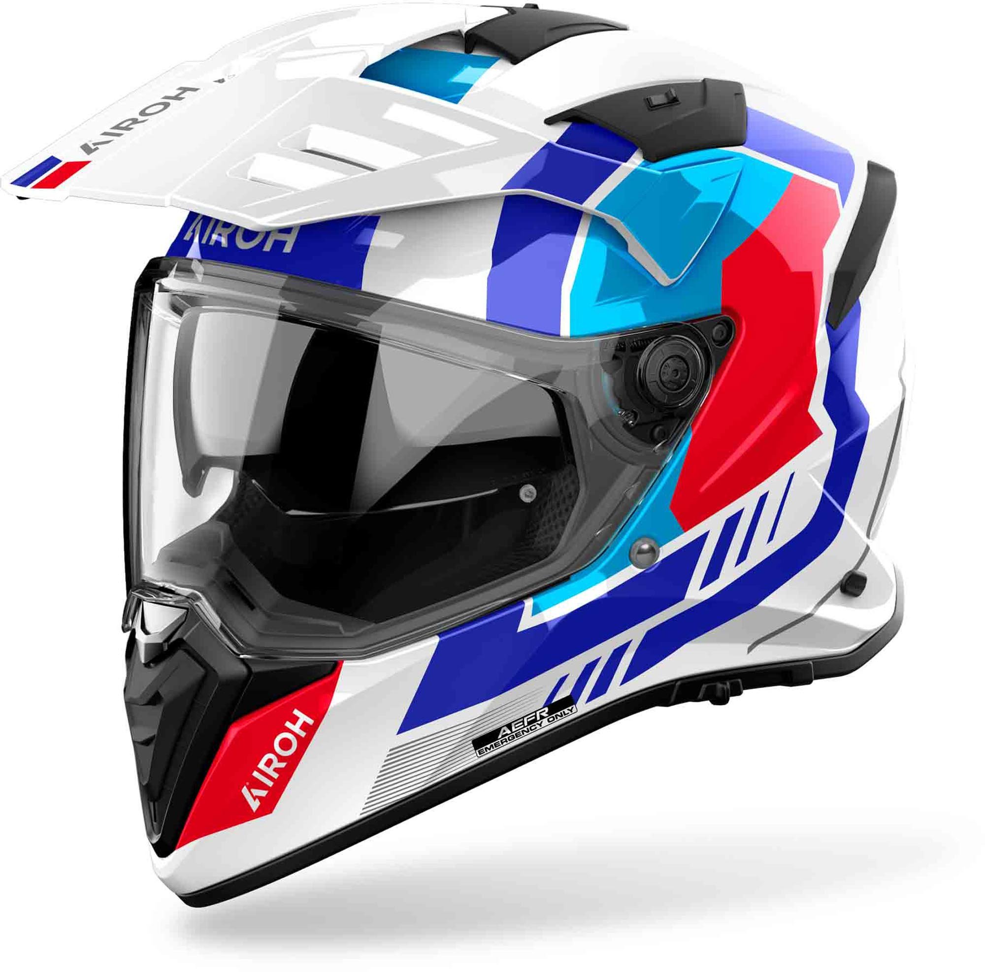 Airoh Bandit White Blue Red