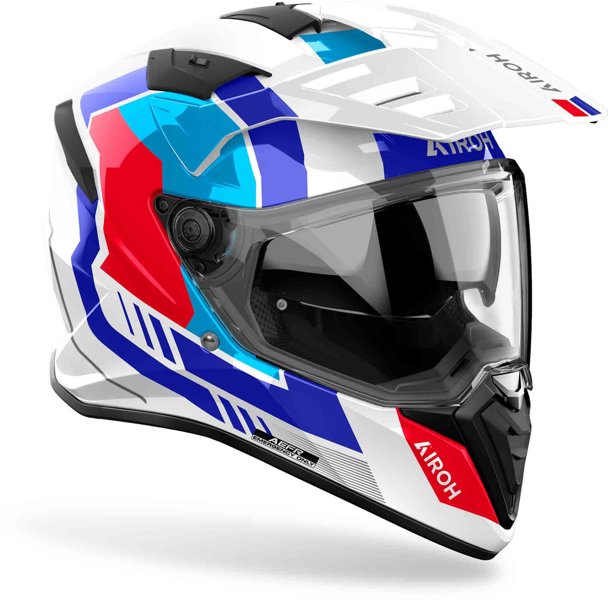 Airoh Bandit White Blue Red - Image 3