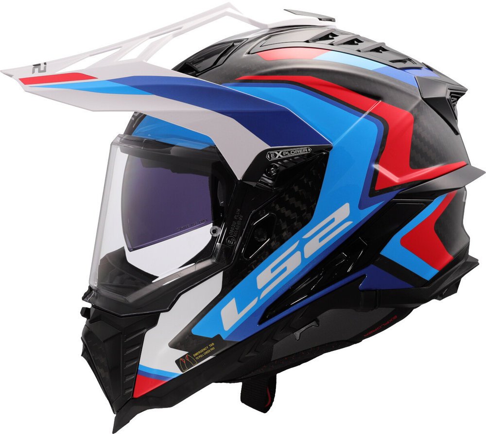 LS2 MX701 Explorer Frontier II White Blue - Image 2