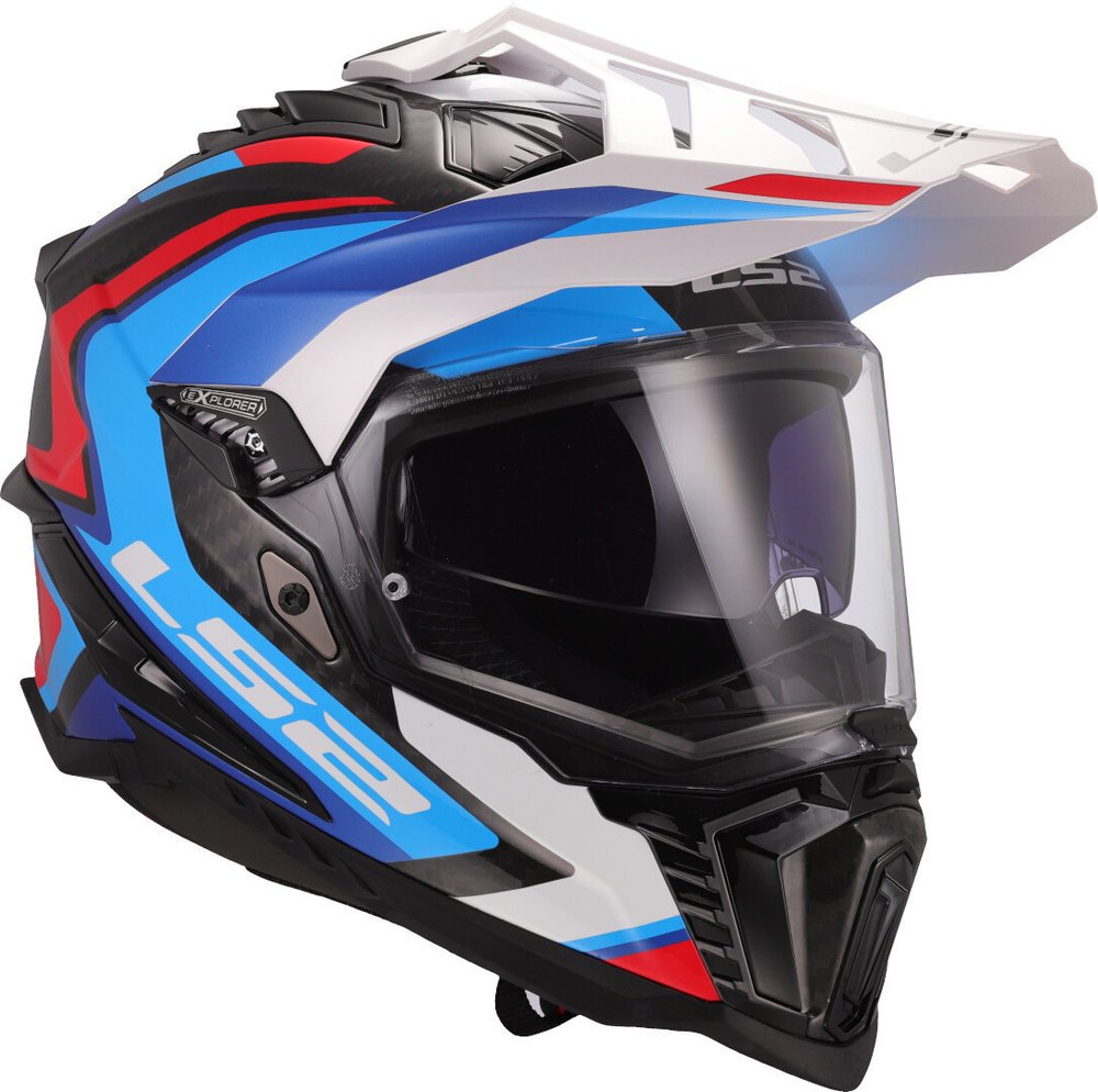 LS2 MX701 Explorer Frontier II White Blue - Image 6
