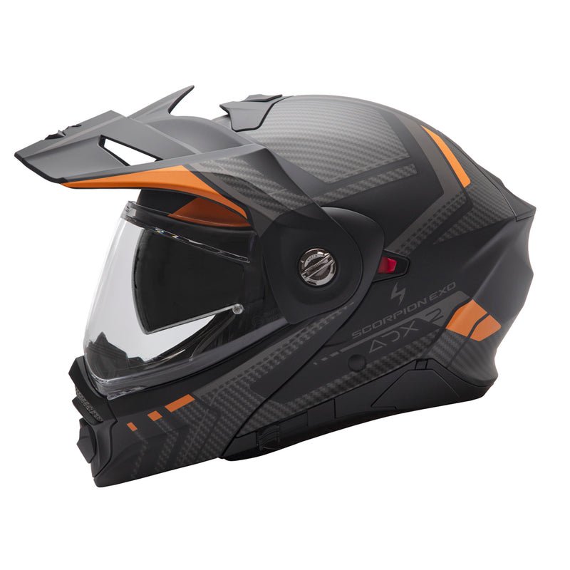Scorpion ADX-2 Lewis Adventure Helmet Orange - Image 2