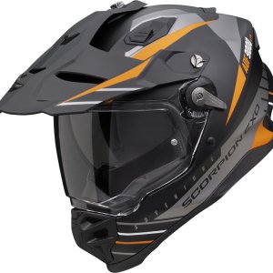 Scorpion ADF-9000 Air Feat Adveture Helmet Black Silver Orange