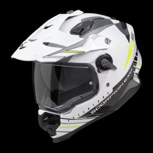 Scorpion ADF-9000 Air Feat Adventure Helmet White Black Yellow