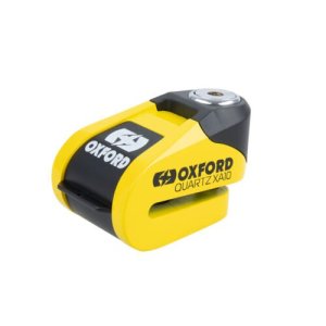 Oxford Quartz XA10 Alarm Disc Lock (10mm Pin) Yellow/Black
