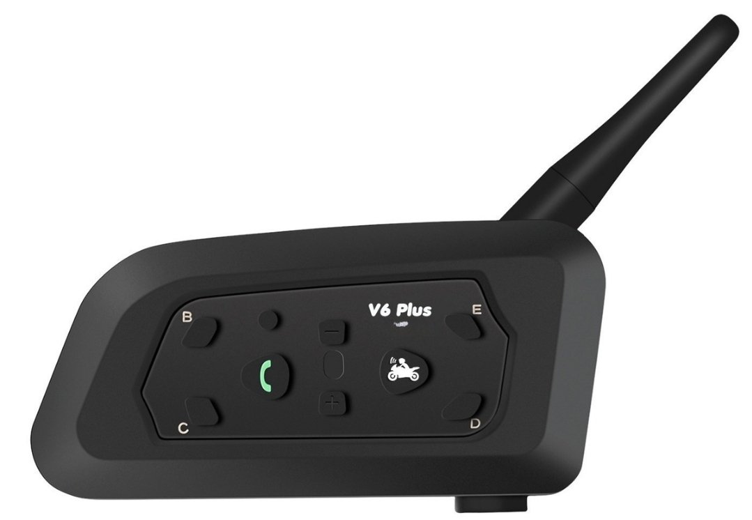 Motorcycle Helmet Intercom System- V6 Plus Helmet Intercom Single Unit