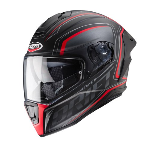 CABERG DRIFT EVO MATT BLACK/ANTHRACITE/RED FLUO XL