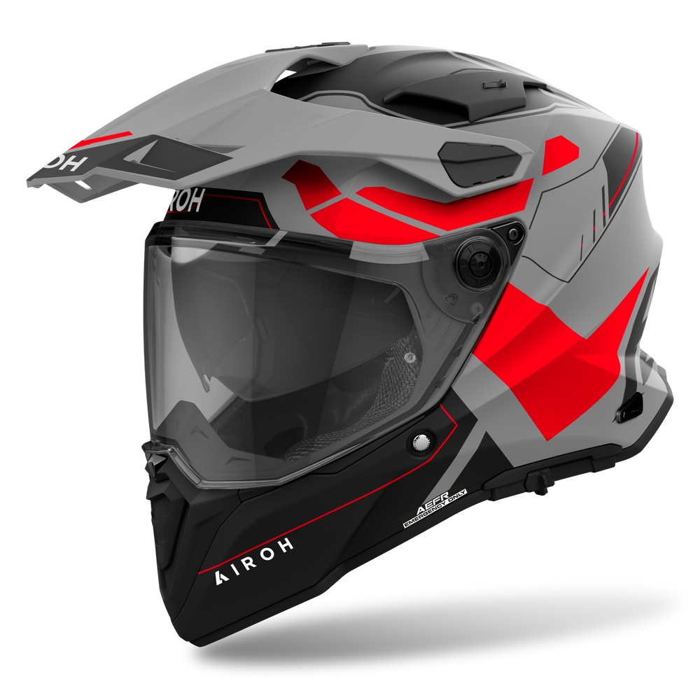 Airoh Commander 2 Reveal Mattt Red Fluo